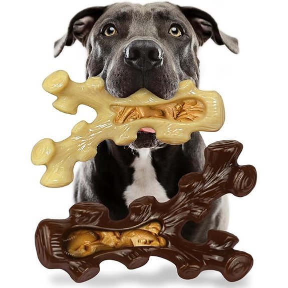 2 Pack Tough Dog Chew Toys for Aggressive Chewers