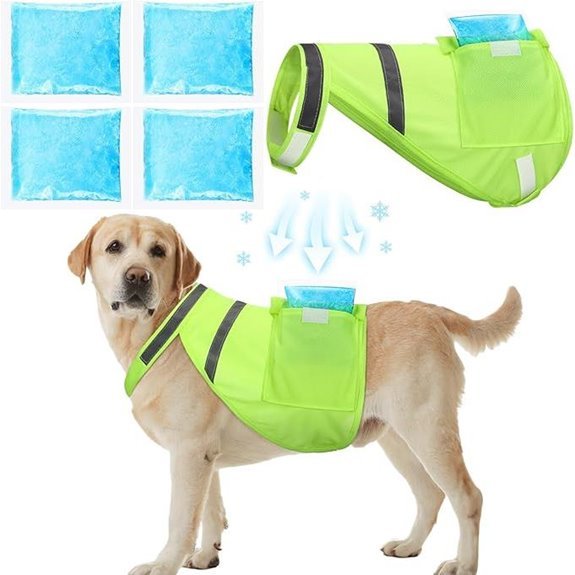 Aliceset Dog Cooling Vest with Ice Pack (Large)