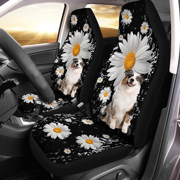 Australian Shepherd Front Car Seat Covers (Set of 2)