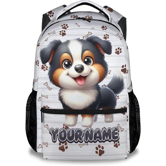 Personalized Australian Shepherd Kids Backpack (17)