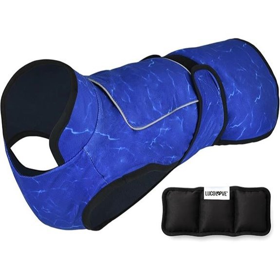 Dog Cooling Vest with Ice Pack – Small (Blue Aqua)