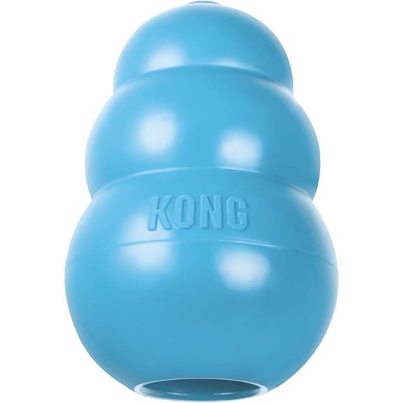 KONG Puppy Natural Teething Rubber Chew Toy – Blue