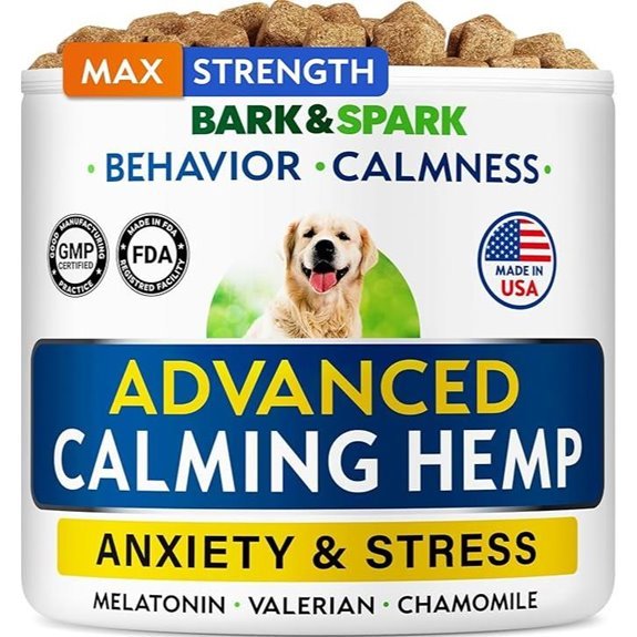 BARK&SPARK Calming Chews for Dogs (Hemp & Melatonin)