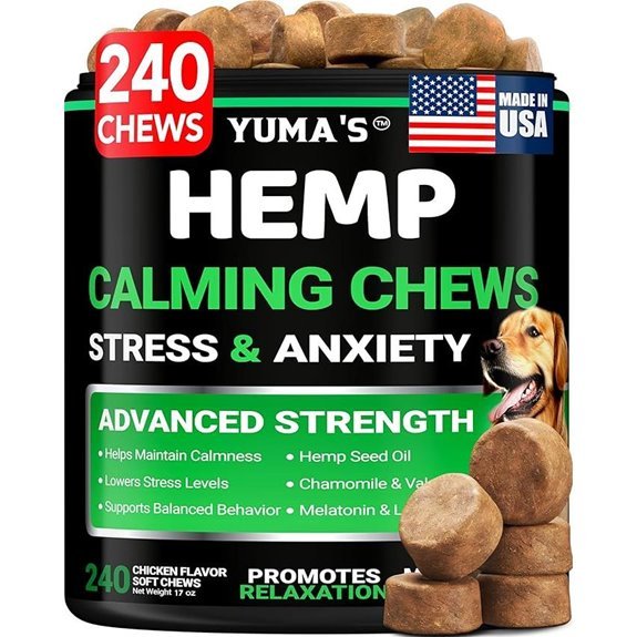 Hemp Calming Chews for Dogs – 240 Treats