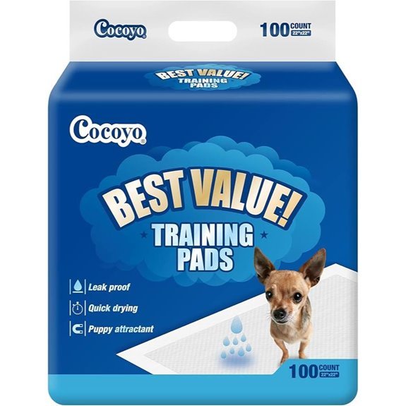 COCOYO Best Value Training Pads 22 by 22 100Count