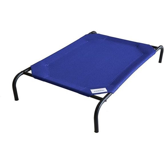 Coolaroo Elevated Dog Bed – Large Aquatic Blue Cooling Fabric