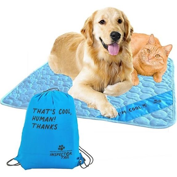 Inspector Tail Self-Cooling Dog Mat (Blue)