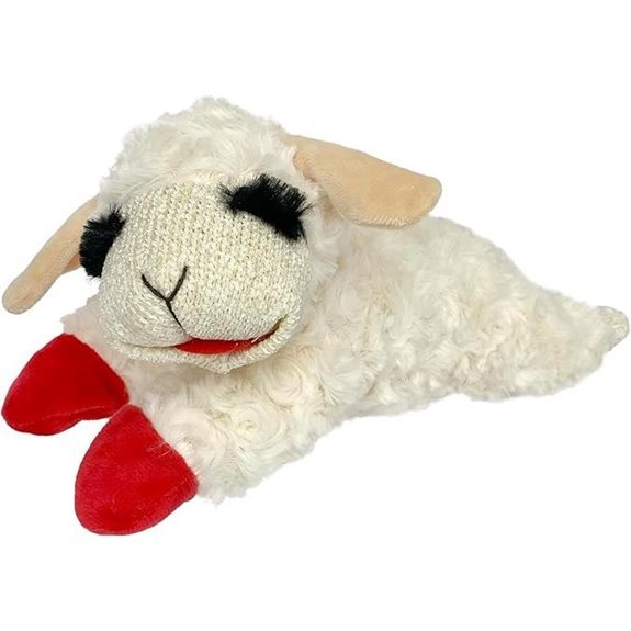 Multipet Lamb Chop Plush Squeaky Toy (10 Cream)