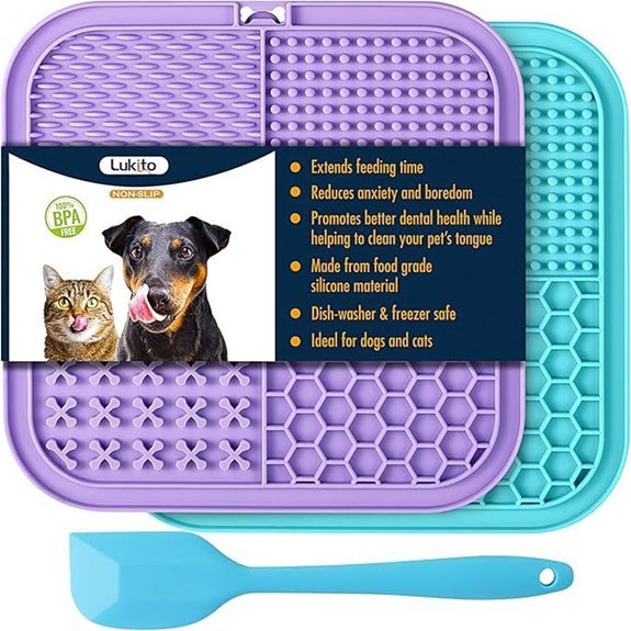 LUKITO 2-Pack Lick Mat for Dogs & Cats