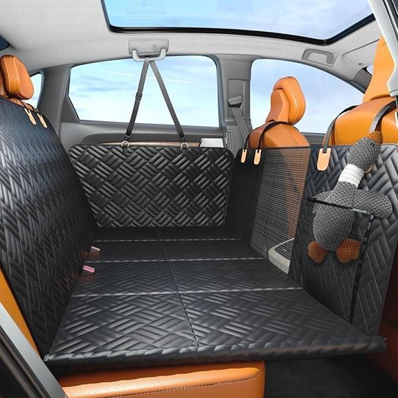 PROZAR Dog Car Seat Cover & Back Seat Extender