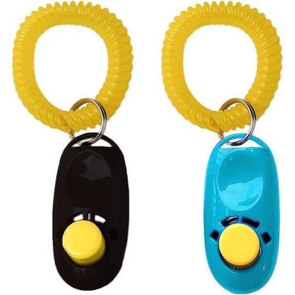 SunGrow 2-Pack Dog Clicker with Wrist Bands
