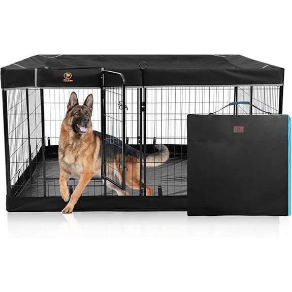 PJYuCien Dog Playpen Plus Storage Bag (31.3 H)