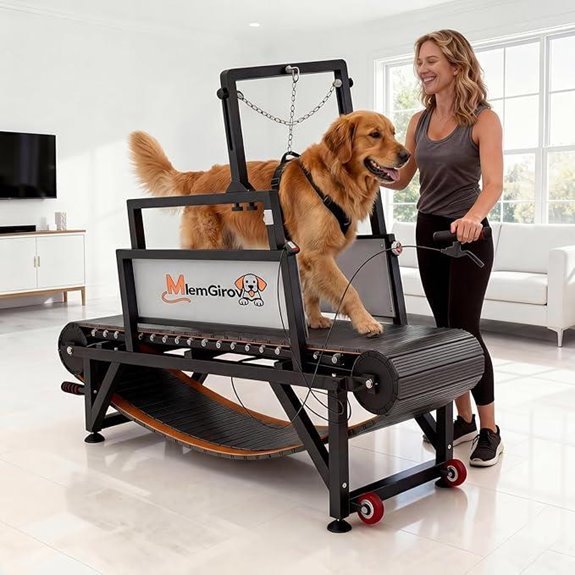 Dog Treadmill with Speedometer & 18 Paw‑Safe Slatmill – 500 lb Capacity