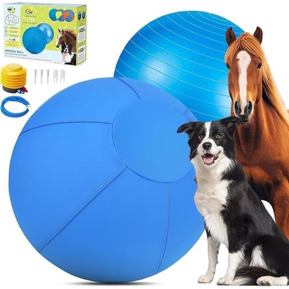18ing Ball for Dogs & Horses – 18 Durable Bite‑Resistant Blue