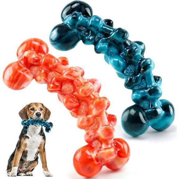Indestructible Dog Chew Toys – 2 Pack for Aggressive Chewers