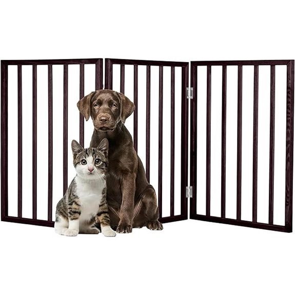 PETMAKER 54x24 Foldable Indoor Dog Fence (Brown)