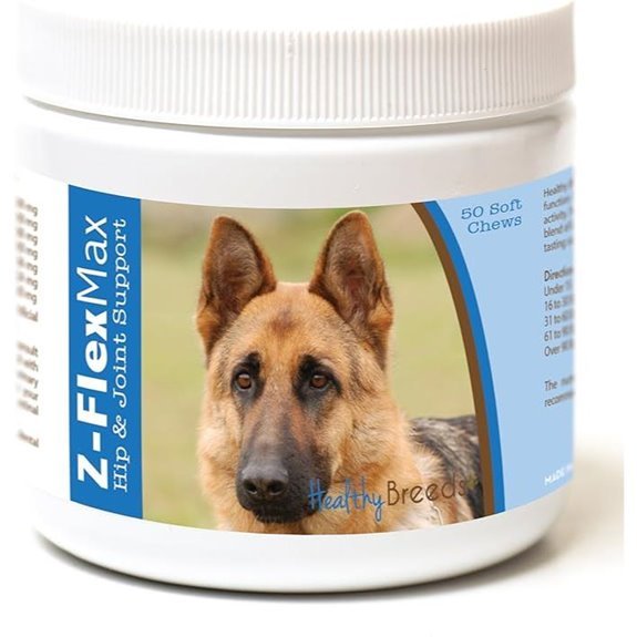 Healthy Breeds German Shepherd Z-Flex Max Hip and Joint Soft Chews 50 Count