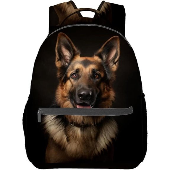 German Shepherd Travel Backpack for Kids and Adults