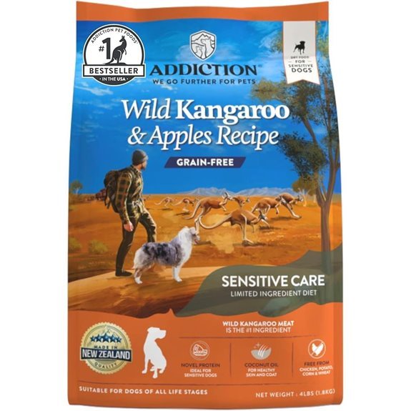 Addiction Wild Kangaroo Dog Food – Grain-Free 4lb