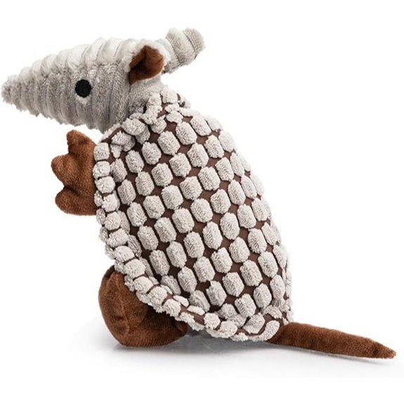 Hollypet Plush Dog Squeaky Armadillo Toy 8