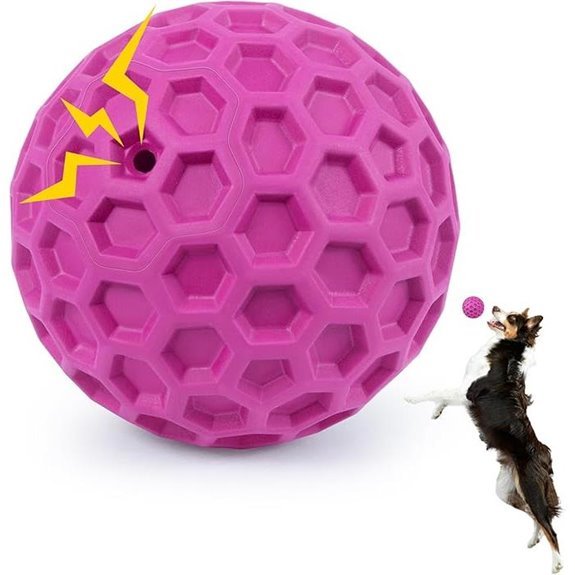 Indestructible Squeaky Dog Balls for Aggressive Chewers