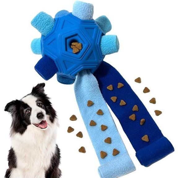 Snuffle Ball Dog Toy – Interactive Treat Dispenser (Blue)
