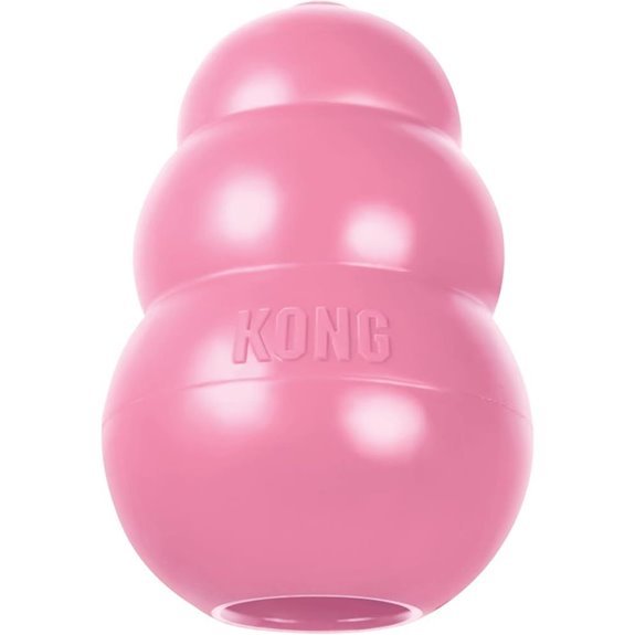 KONG Puppy Natural Teething Rubber Toy (Pink)