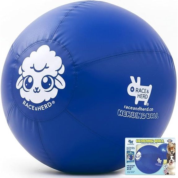 Race&Herd 25 XXL Herding Ball for Large Dogs (Blue)