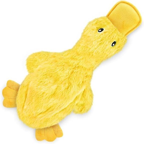 Interactive Crinkle Duck Dog Chew Toy (Large)
