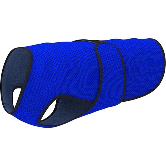 Dog Cooling Vest – Lightweight Evaporative UV Shirt (XL Dark Blue)