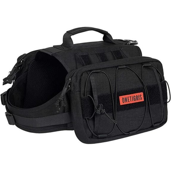 OneTigris Medium & Large Dog Backpack (Black)