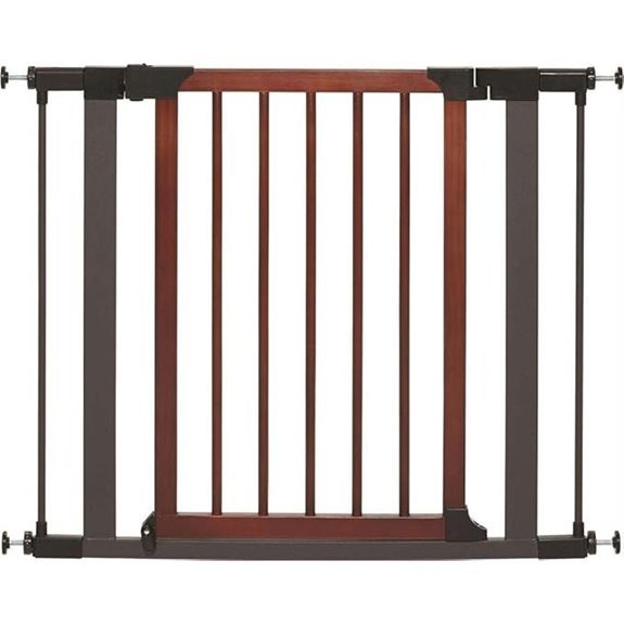 MidWest Pets Tall Pet Gate with Wood Door Expands to 38