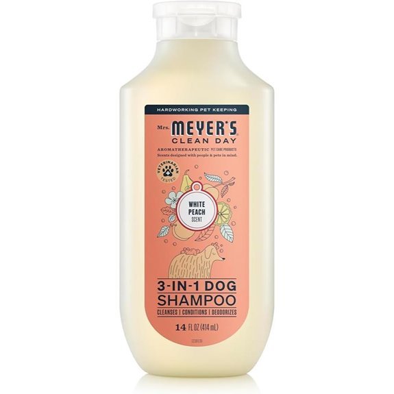 MRS. MEYER'S Clean Day 3 in 1 Dog Shampoo White Peach Scent 14oz