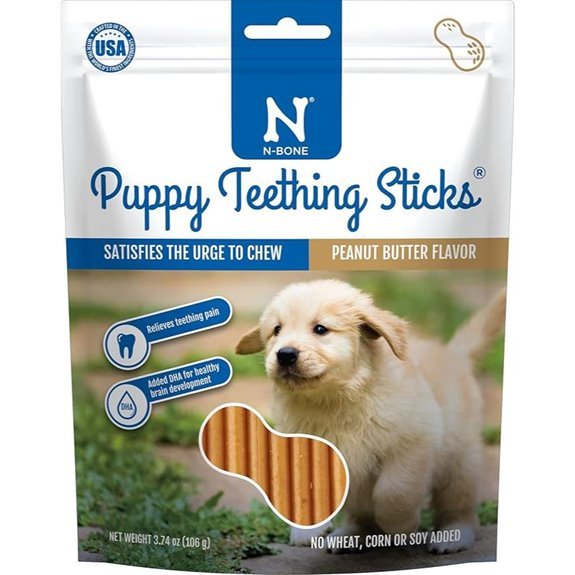 N-Bone Puppy Teething Sticks Peanut Butter Flavor 3.74-oz Bag