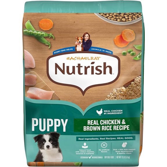 Nutrish Rachael Ray Dry Dog Food Puppy Real Chicken &. Recipe 13 lb. Bag