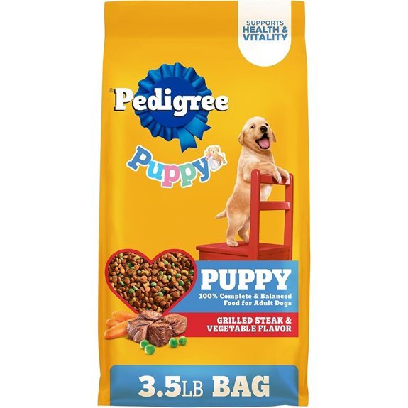 Pedigree Dry Puppy Food with Grilled Steak 3.5 lb Bag