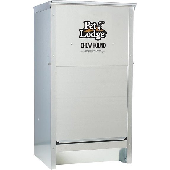Pet Lodge Automatic Dog Feeder – 25 lb Galvanized Steel