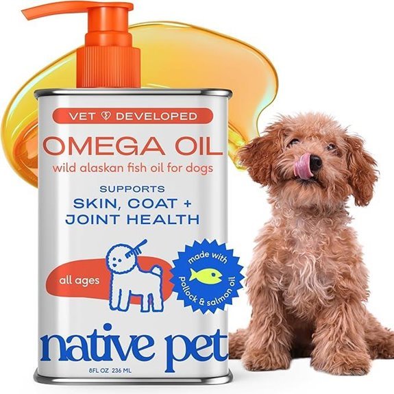 Native Pet Omega 3 Fish Oil for Dogs & Cats (8oz)