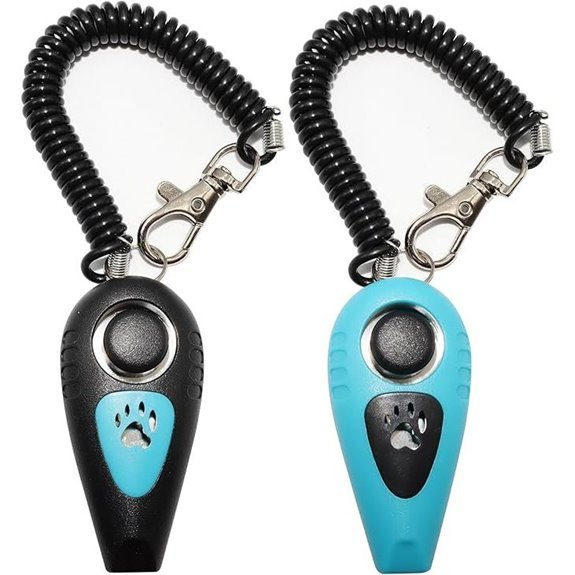 Pet Training Clicker with Whistle & Wrist Strap (2‑Color)
