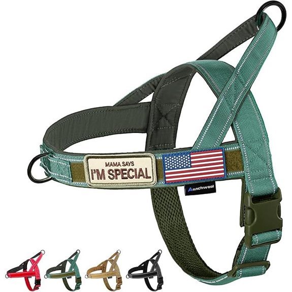 Annchwool No Pull Dog Harness with Reflective Strip