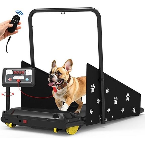 CIIHI Dog Treadmill 265lb Capacity Rotatable Display Remote Control