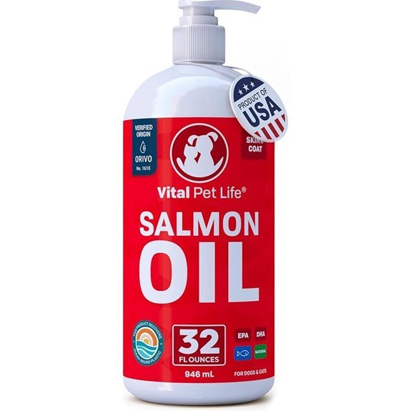 Salmon Oil for Dogs & Cats – 32 oz Liquid Omega‑3 Supplement