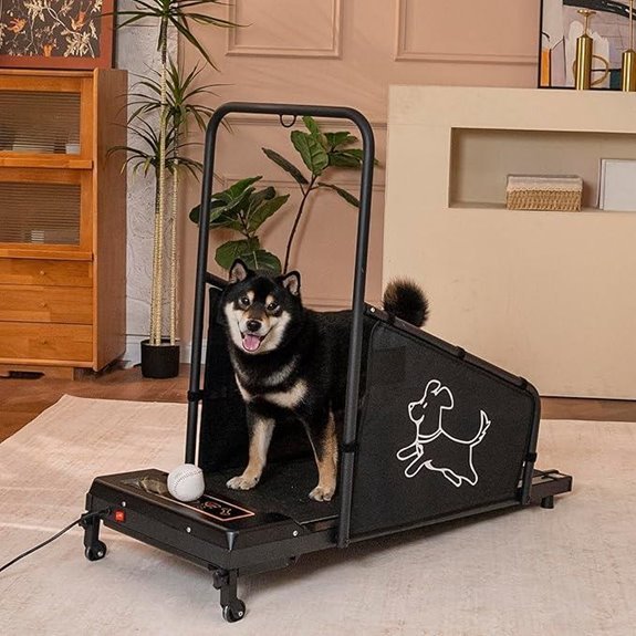 Dog Treadmill for Small/Medium Dogs 220 lb 1.5 HP LED Remote Safety Screens