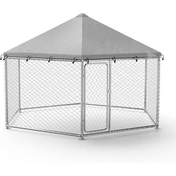 Extra Large Outdoor Dog Kennel with Waterproof Cover