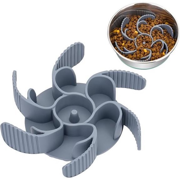 Slow Feeder Dog Bowl with Suction Cups (Octopus)