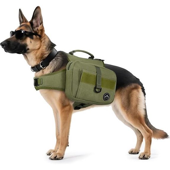 Himal Outdoors Tactical Dog Backpack with Side Pockets