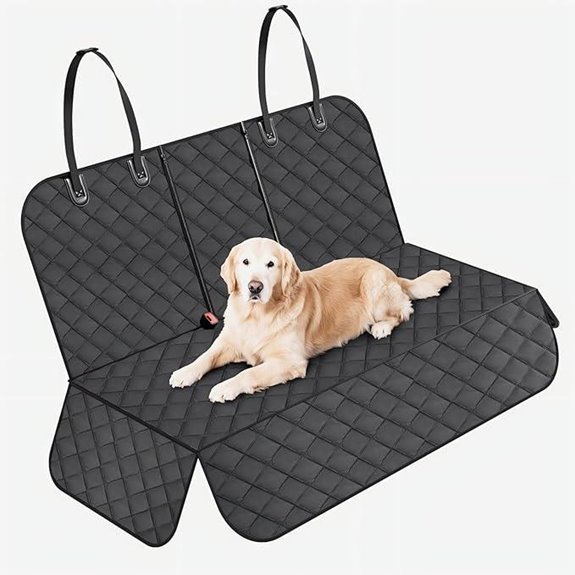 Waterproof Dog Car Seat Cover with Non‑Slip Pad