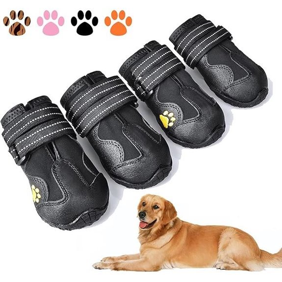 XSY&G Waterproof Reflective Dog Boots (4 pcs)