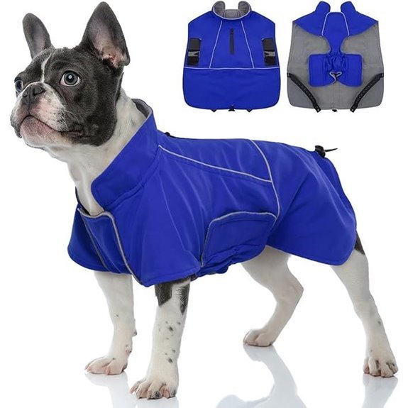 MIGOHI Waterproof XL Reflective Dog Jacket Blue