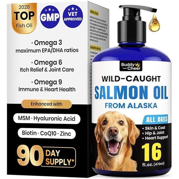 Wild Alaskan Salmon Oil for Dogs & Cats (16oz)